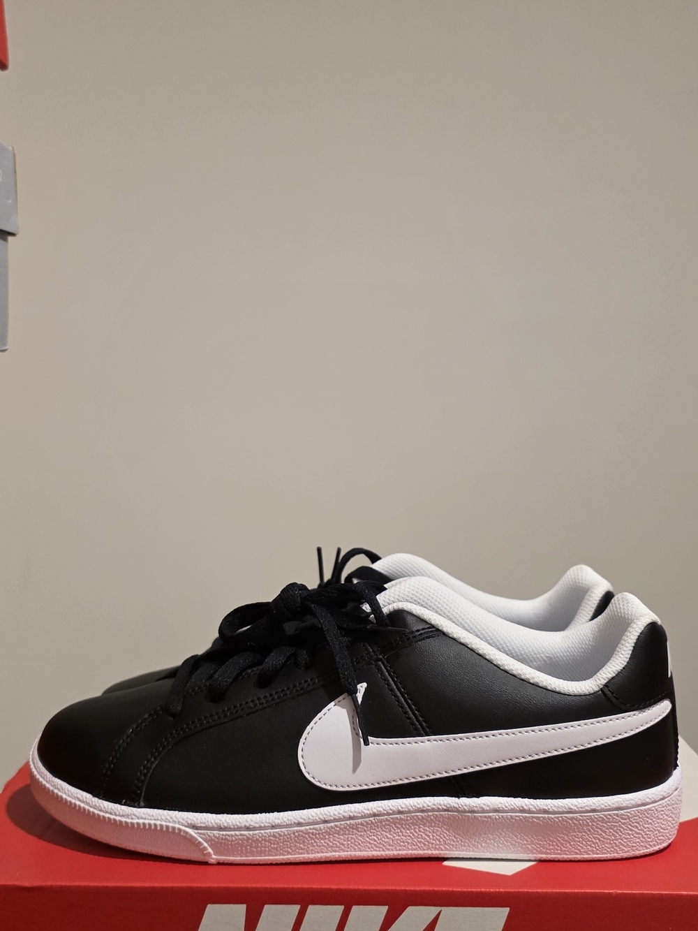 Men's Nike Black and White Court Royale Sneakers